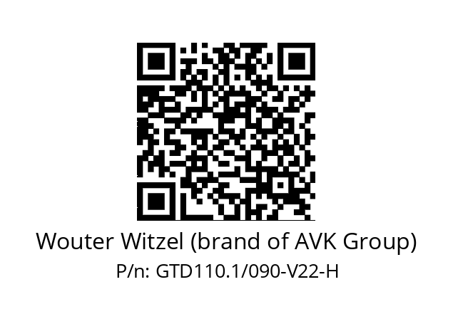   Wouter Witzel (brand of AVK Group) GTD110.1/090-V22-H