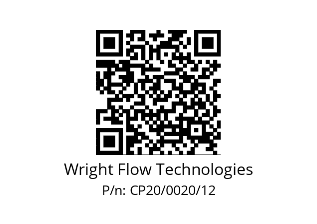   Wright Flow Technologies CP20/0020/12