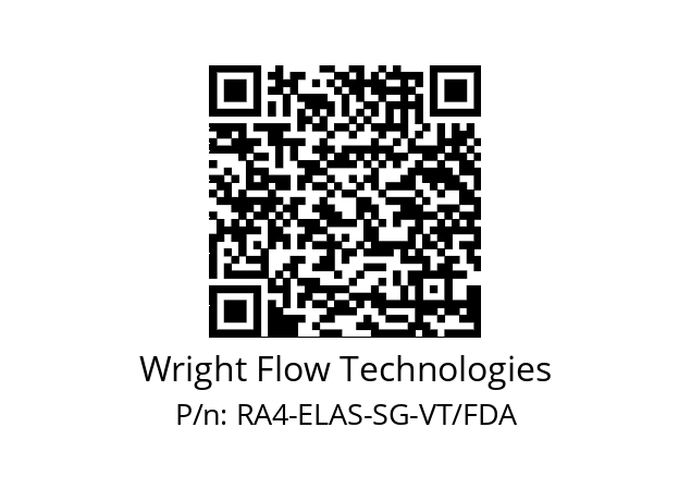   Wright Flow Technologies RA4-ELAS-SG-VT/FDA