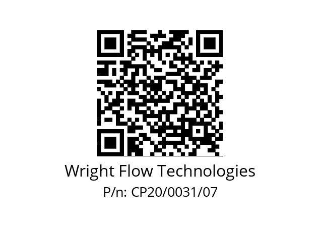   Wright Flow Technologies CP20/0031/07