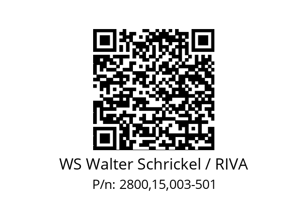   WS Walter Schrickel / RIVA 2800,15,003-501