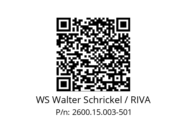   WS Walter Schrickel / RIVA 2600.15.003-501