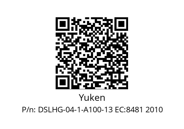   Yuken DSLHG-04-1-A100-13 EC:8481 2010