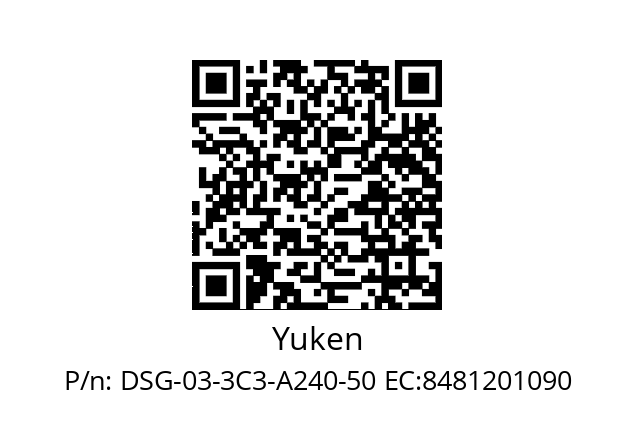   Yuken DSG-03-3C3-A240-50 EC:8481201090