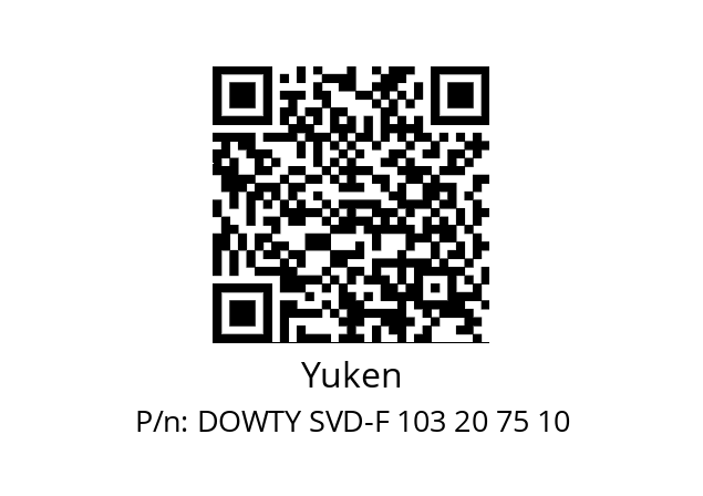   Yuken DOWTY SVD-F 103 20 75 10