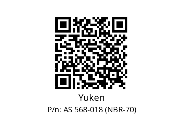   Yuken AS 568-018 (NBR-70)