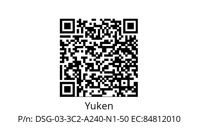   Yuken DSG-03-3C2-A240-N1-50 EC:84812010