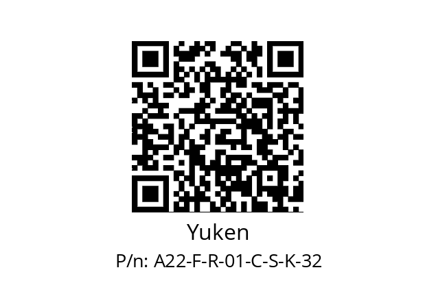   Yuken A22-F-R-01-C-S-K-32