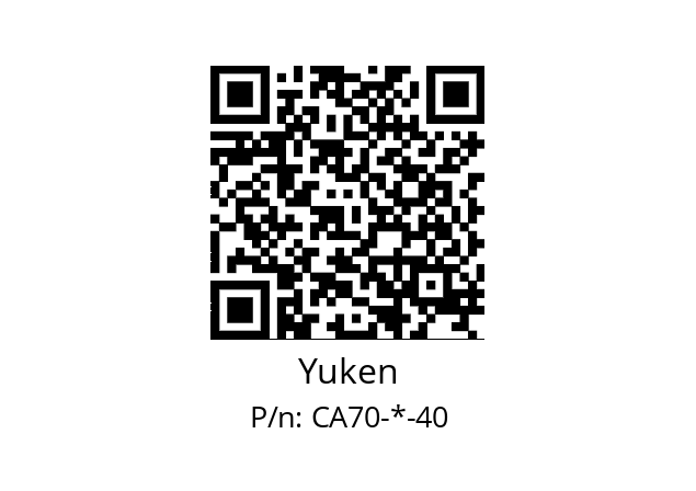   Yuken CA70-*-40