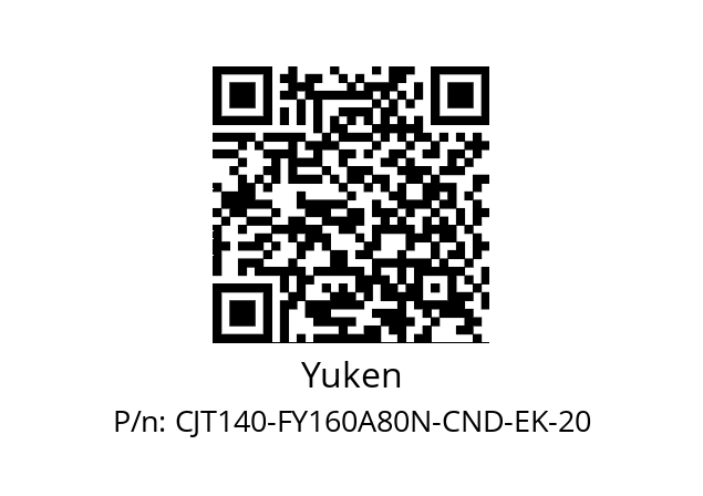   Yuken CJT140-FY160A80N-CND-EK-20