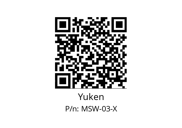   Yuken MSW-03-X