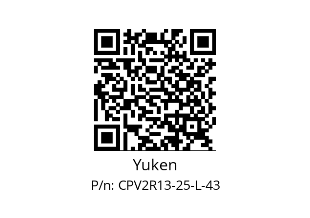   Yuken CPV2R13-25-L-43