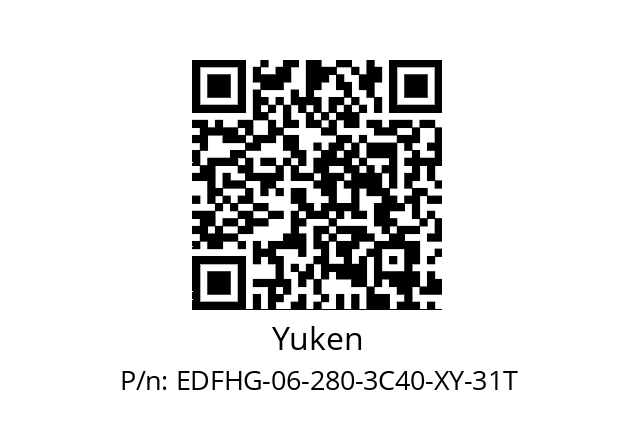   Yuken EDFHG-06-280-3C40-XY-31T