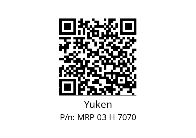   Yuken MRP-03-H-7070