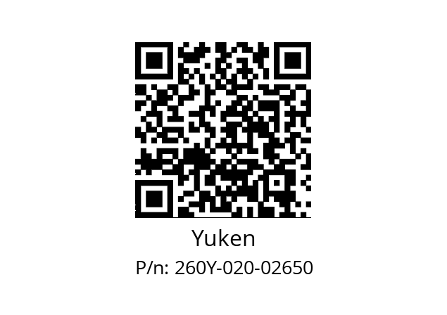   Yuken 260Y-020-02650