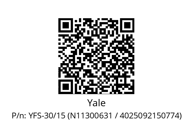   Yale YFS-30/15 (N11300631 / 4025092150774)