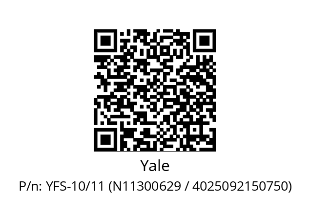   Yale YFS-10/11 (N11300629 / 4025092150750)