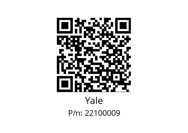   Yale 22100009