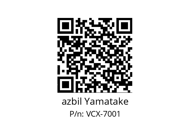   azbil Yamatake VCX-7001