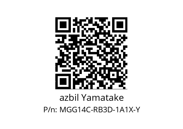   azbil Yamatake MGG14C-RB3D-1A1X-Y