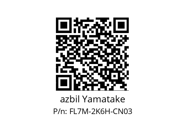   azbil Yamatake FL7M-2K6H-CN03