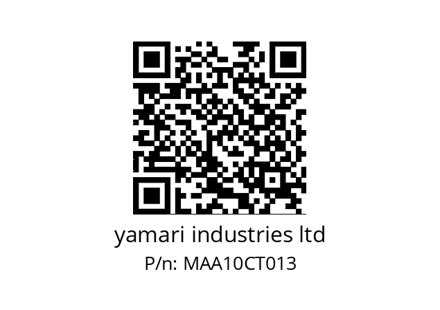   yamari industries ltd MAA10CT013