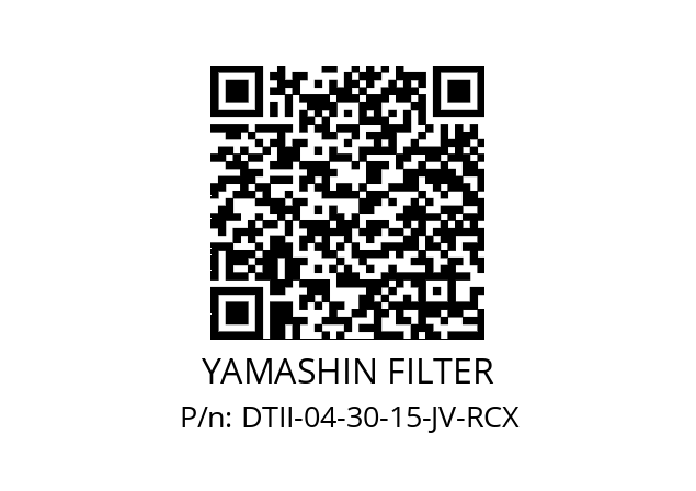   YAMASHIN FILTER DTII-04-30-15-JV-RCX