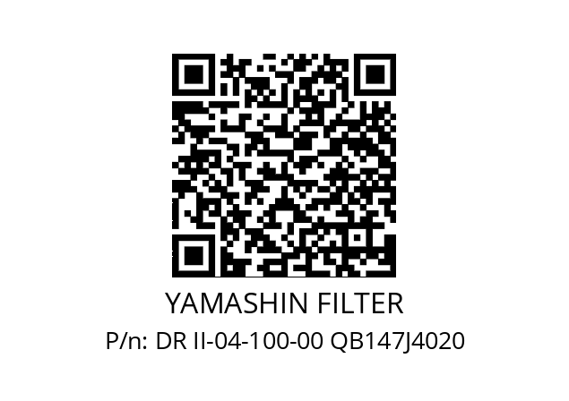   YAMASHIN FILTER DR II-04-100-00 QB147J4020