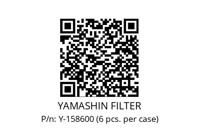   YAMASHIN FILTER Y-158600 (6 pcs. per case)