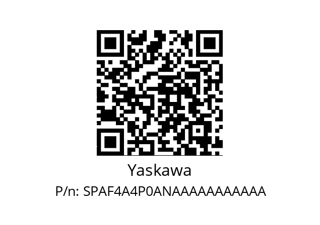   Yaskawa SPAF4A4P0ANAAAAAAAAAAA