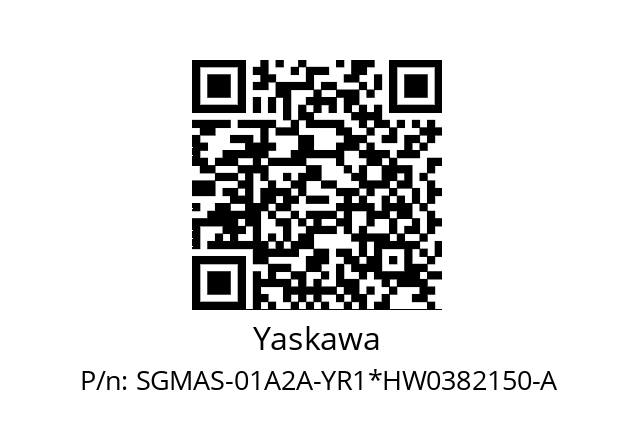   Yaskawa SGMAS-01A2A-YR1*HW0382150-A