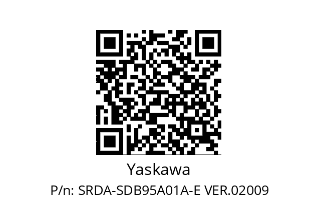   Yaskawa SRDA-SDB95A01A-E VER.02009