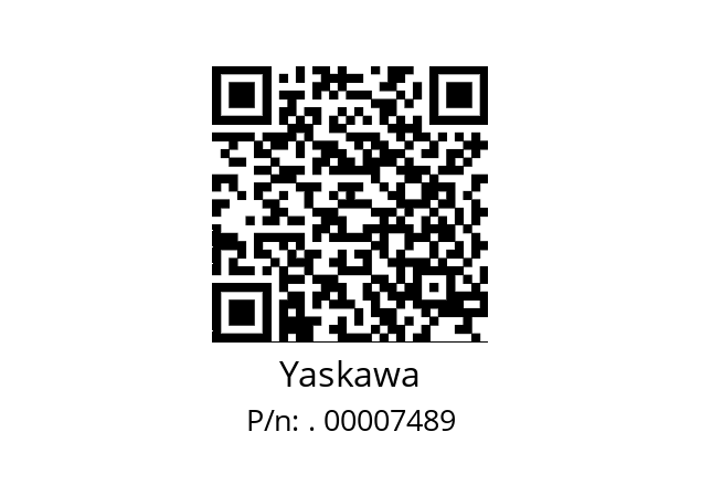   Yaskawa . 00007489