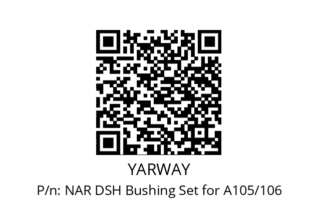   YARWAY NAR DSH Bushing Set for A105/106