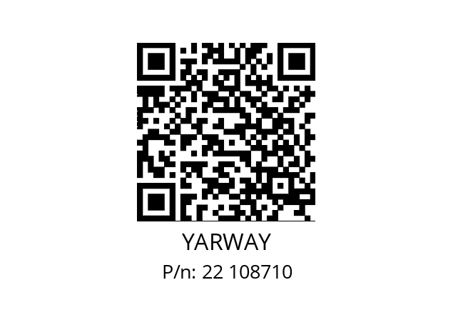   YARWAY 22 108710