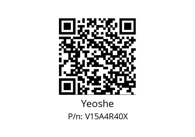   Yeoshe V15A4R40X