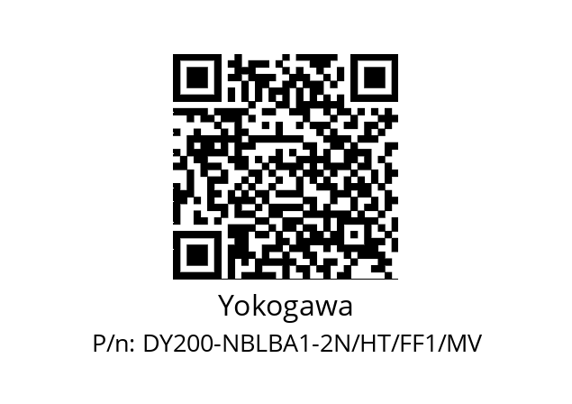   Yokogawa DY200-NBLBA1-2N/HT/FF1/MV