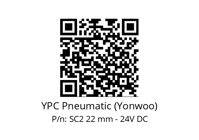   YPC Pneumatic (Yonwoo) SC2 22 mm - 24V DC