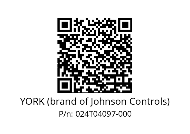   YORK (brand of Johnson Controls) 024T04097-000