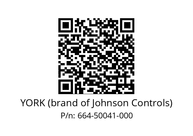   YORK (brand of Johnson Controls) 664-50041-000