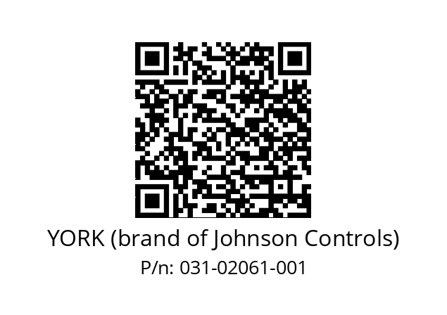   YORK (brand of Johnson Controls) 031-02061-001