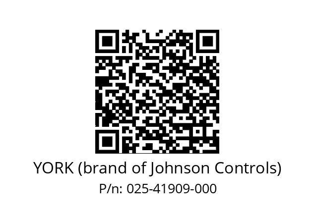   YORK (brand of Johnson Controls) 025-41909-000