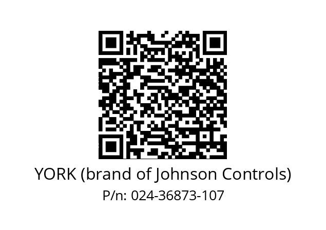   YORK (brand of Johnson Controls) 024-36873-107