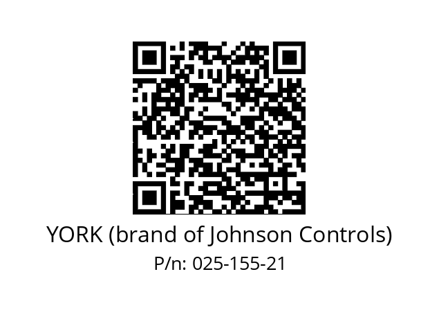   YORK (brand of Johnson Controls) 025-155-21