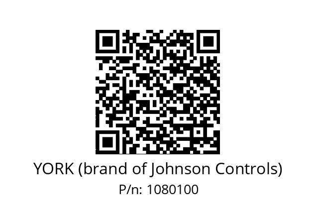   YORK (brand of Johnson Controls) 1080100