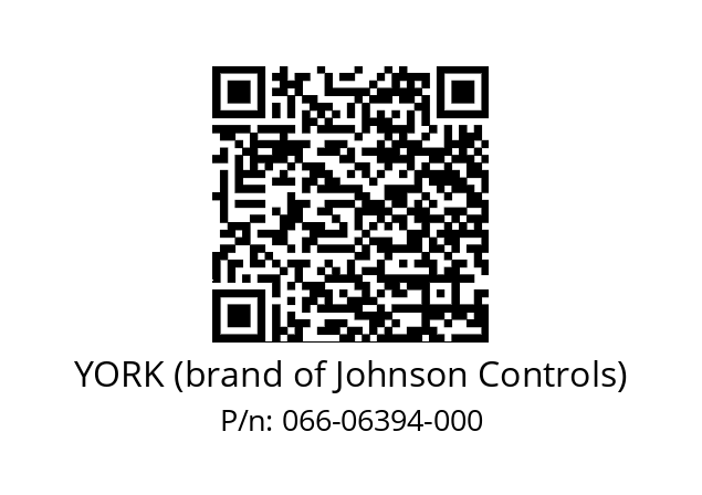   YORK (brand of Johnson Controls) 066-06394-000