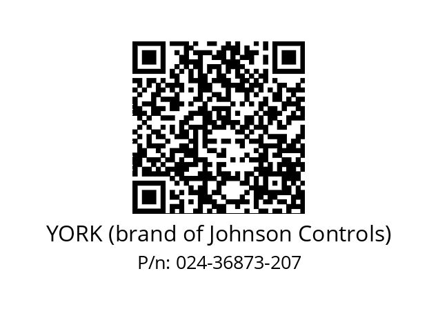   YORK (brand of Johnson Controls) 024-36873-207