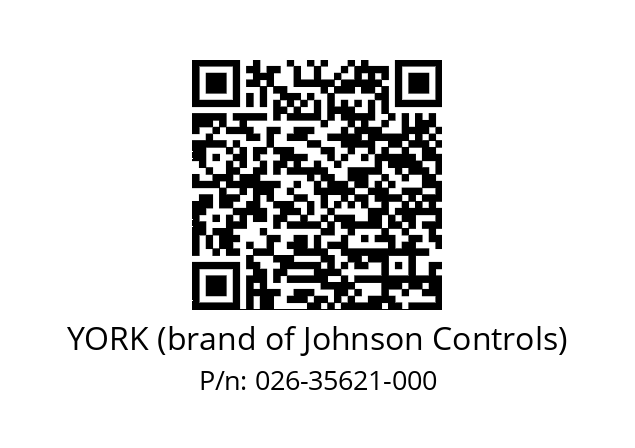   YORK (brand of Johnson Controls) 026-35621-000