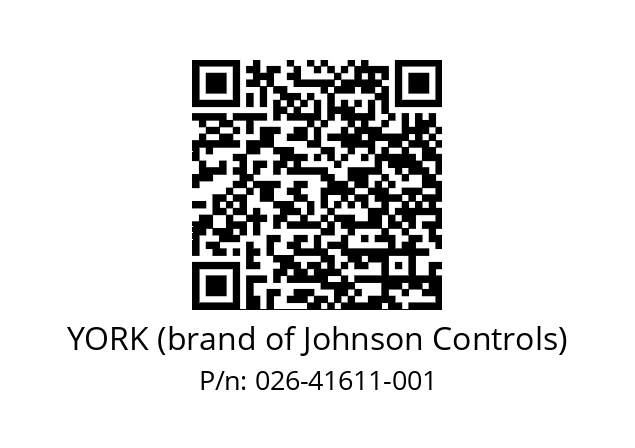   YORK (brand of Johnson Controls) 026-41611-001