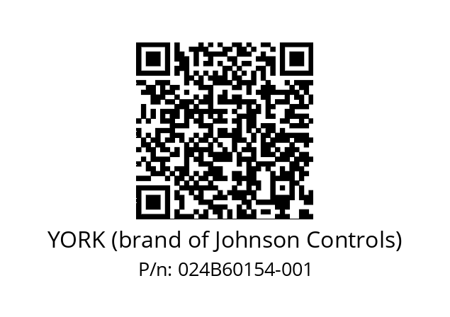   YORK (brand of Johnson Controls) 024B60154-001